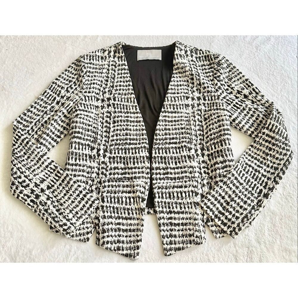 Tart collections black and white tweed jacket size M - Picture 2 of 7